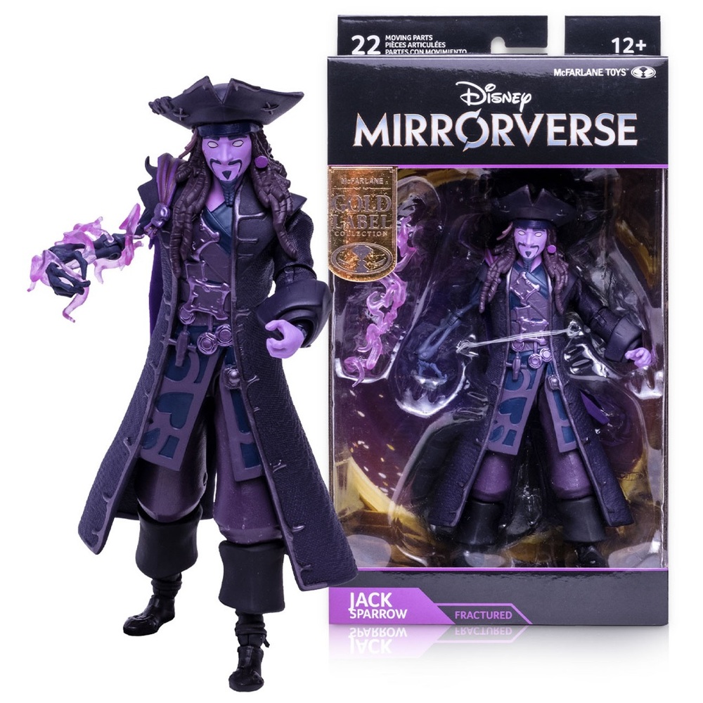JACK SPARROW mirrorverse MCFARLANE TOYS figure NEW gold‎ label FRACTURED purple